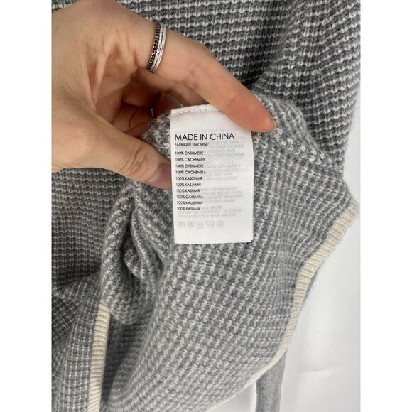 Club Monaco Emma Mock Neck Dolman Sleeve Cashmere Sweater M EUC - Picture 3 of 5